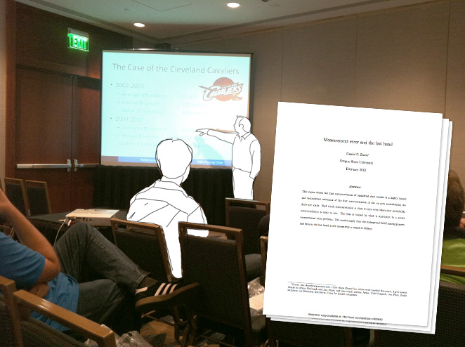 A presentation at the WEA beside the printed paper it summarizes