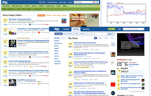 Digg's Version 4 redesign